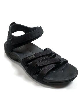 Teva Tirra Sport Sandals Women’s 7.5 Black Hiking Walking Sandals